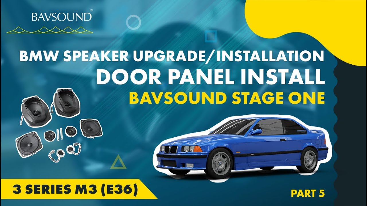 BMW Speaker Upgrade Door Panel Install 3 Series M3 (E36) BAVSOUND