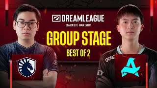 Full Game: Aurora Esports vs Team Liquid Game 1 (BO2) | DreamLeague Season 23 Group Stage