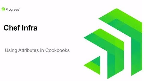 Using Attributes in Cookbook