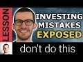 My investment mistakes  michael jay exposed
