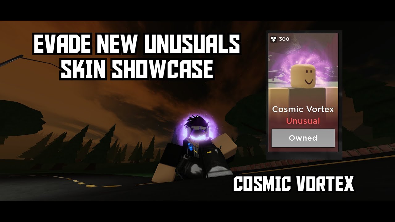 ROBLOX EVADE NEW UNUSUALS SKIN COSMIC VORTEX (with graphic quality