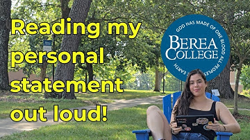 How To Write Your College Essay For a FULL-RIDE! This Personal Statement Got Me into Berea College!