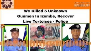 We Killed 5 Unknown Gunmen In Izombe, Recover Live Tortoises - Police ~ OsazuwaAkonedo