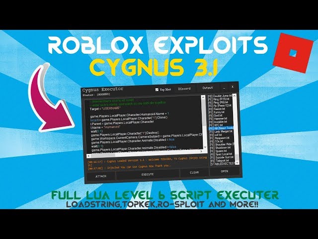 New Roblox Cygnus 3 1 Httpgets Coregui Topk3k Ro Sploit More 2018 Youtube - roblox trigon exploit level 7 executes loadstrings