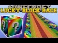 Minecraft: PAINFUL RAINBOW LUCKY BLOCK RACE - Lucky Block Mod - Modded Mini-Game