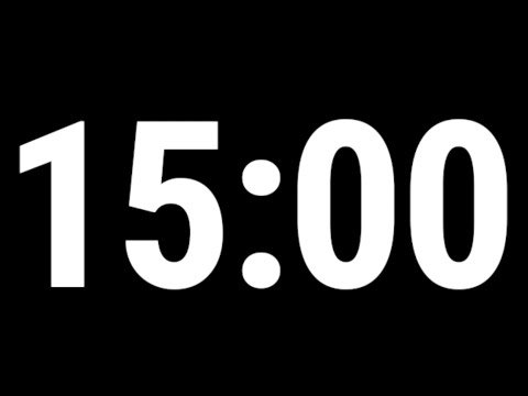15 Minute Countdown Timer | 15 Minute Timer | 15 Minute Countdown ...