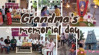 Grandma’s Memorial Day ❤️ Serving Food & Donating Sarees to 50 People