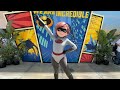 We meet mrs incredible in new incredibles 2 elastigirl suit at pixar fest 2024  disneyland resort