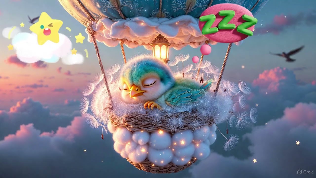 Deep Sleep in 5 Minutes: Brahms Lullaby with Starry Night Animation