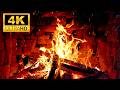 🔥 Crackling Fireplace with Burning Logs &amp; Gentle Fire Sounds | 4K Fireplace Video for Cozy Night 🔥