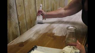 How to limewash a pine dresser demo by Cribb and Hammer. The pine dresser is a retail display unit. More information about us at 