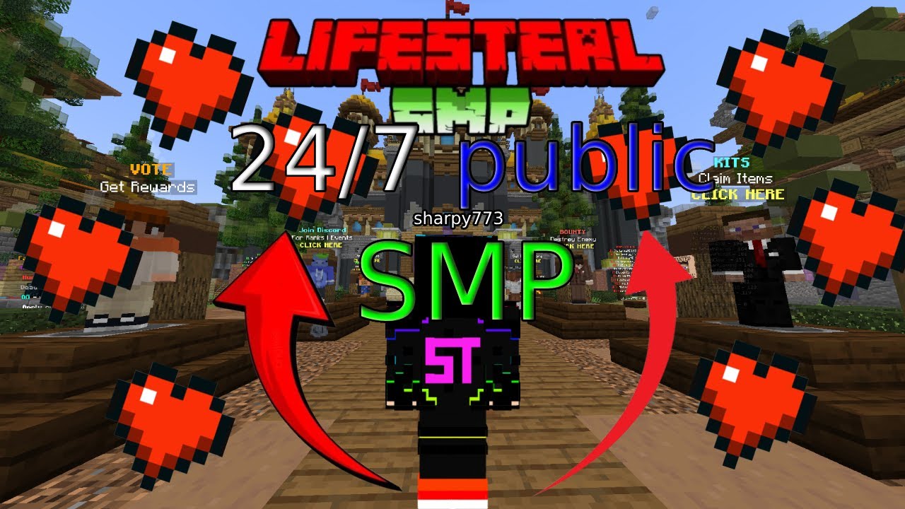 Minecraft Lifesteal Public Smp 24/7 | Java + Pe / Bedrock Edition ...