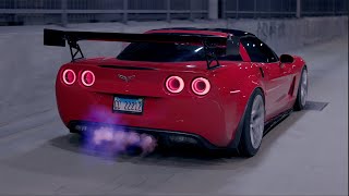 C6 Corvette Cinematic Night In Chicago 4K