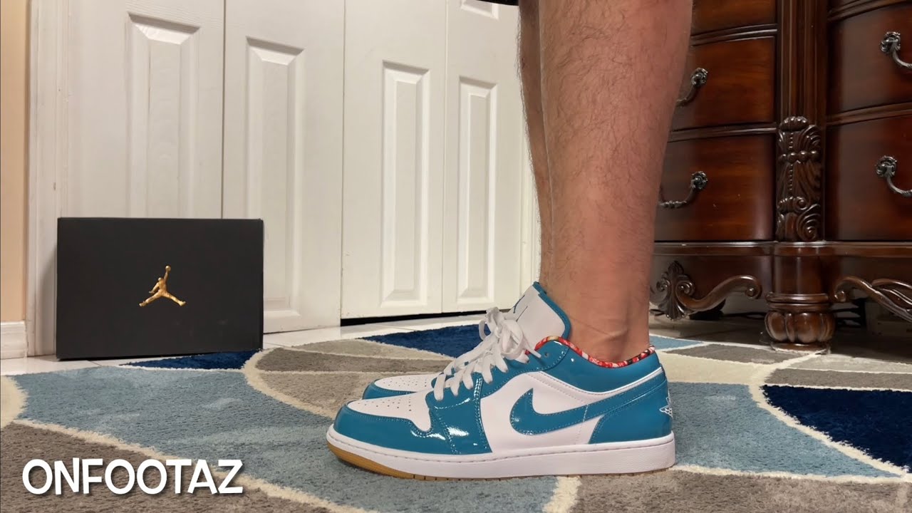 Interpretación un acreedor Y Air Jordan 1 Low Barcelona Cyber Teal - YouTube