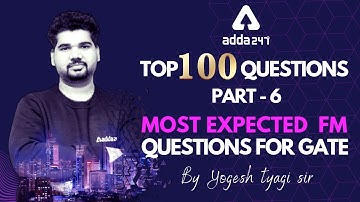 GATE 2023 Preparation Mechanical Engineering | GATE Fluid Mechanics | Most Expected Questions #6