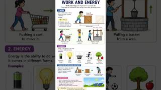 Work and Energy Explained in Simple Words ⚡ Science for Kids #shorts #feed