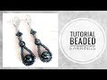 #МК - Серьги из бисера и гематитовых бусин | Earrings from beads and hematite beads