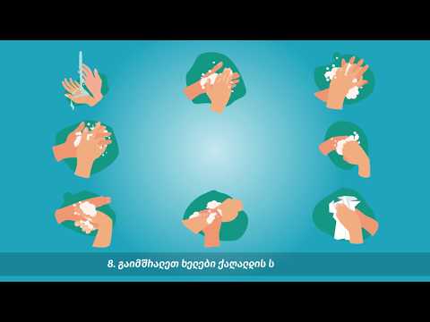 ხელების სწორად დაბანა