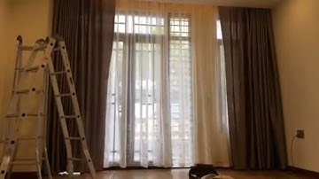 Rèm tự động, rèm vải 2 lớp tự động