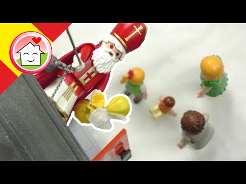 Playmobil en español Anna y Lena esperan a Papa Noel - La familia Hauser