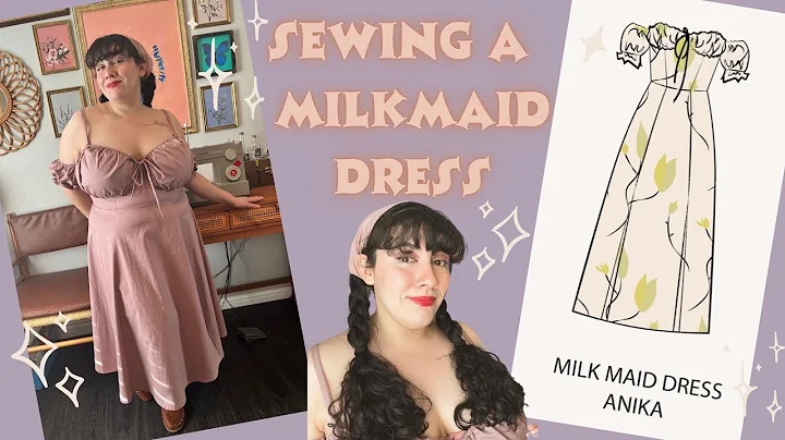 Sewing a Milkmaid Dress || Making a Romantic Cottagecore Dress|| Sewing Vlog