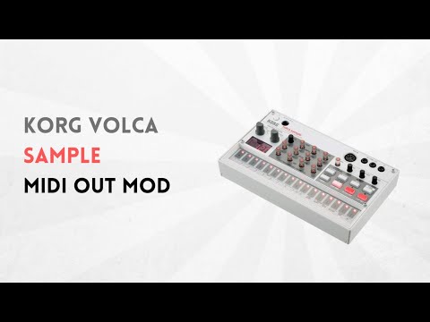 Korg Volca Sample MIDI Out Mod - no drilling!