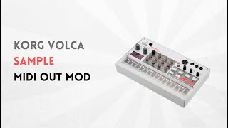 Korg Volca Sample MIDI Out Mod - no drilling!
