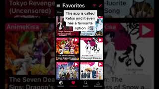 The BEST app to watch Anime/ read Manga or FREE #shorts screenshot 1