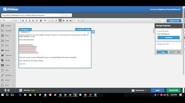 Aweber Tutorial 2017: How To Create A Broadcast Message