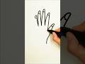 How To Draw Hand Easy Shorts Youtubeshorts Handdrawing Toddlers Howtodraw Easydrawing 