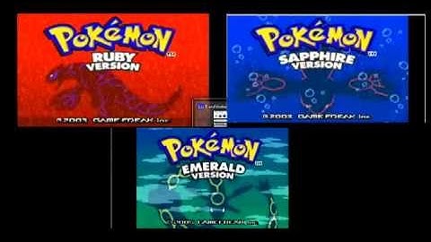 Pokemon Ruby/Sapphire/Emerald Intro