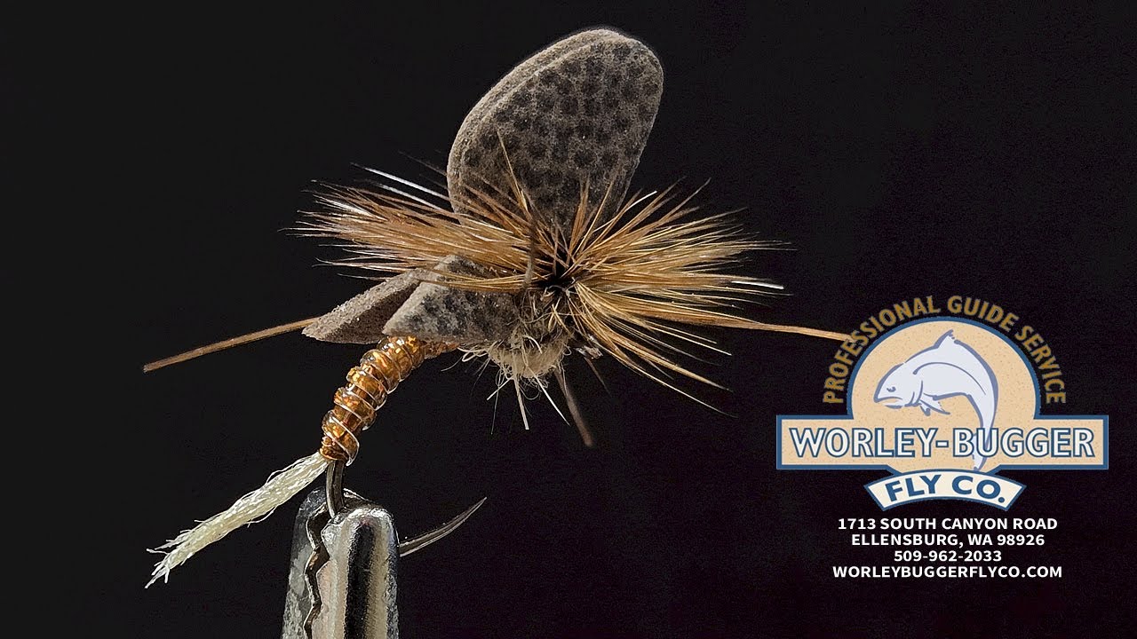 Foam Wing Mayfly Emerger-March Brown | Worley Bugger Fly Co, image size:1280x720