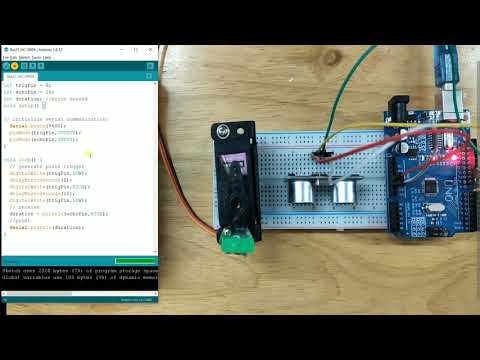 Video: Cảm biến khoảng cách siêu âm vòng LED Arduino: 8 bước Video: Cảm biến khoảng cách siêu âm vòng LED Arduino: 8 bước