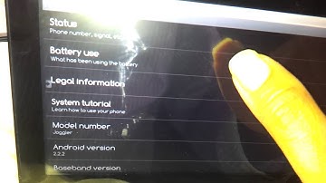 Android 2.2 on O2 joggler 720p video