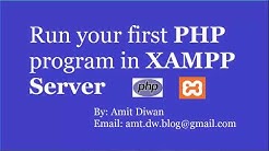 How to run first PHP program in XAMPP Server - Durasi: 5.43. 