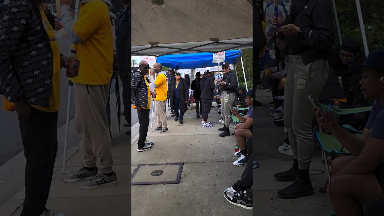 Солидарность с бастующими из Kaiser Permanente