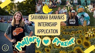 Mallory Frazier Savannah Bananas Spring 2026 Internship Video