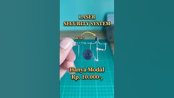 Laser Security System dengan modal Rp. 10.000 - Transistor BC547 #electronics #robotics #robot #diy