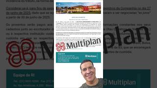 Multiplan anuncia pagamento de JCP!! #Queroganhardividendos #Multiplan #MULT3 #JCP #Dividendos