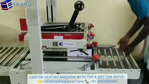 CARTON SEALING MACHINE WITH TOP & BOTTOM DRIVE| CPS