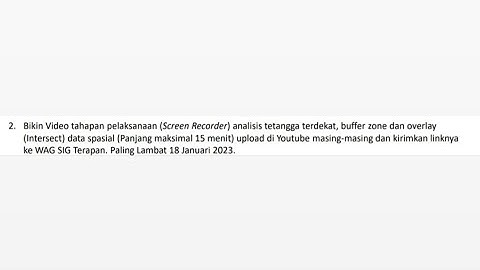 Analisis Tetangga Terdekat, Buffer Zone dan Overlay (Intersect) Data Spasial
