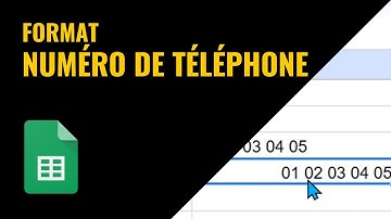 Format du numéro de téléphone (Excel et Google Sheets)