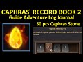 Caphras Record Book 2 Guide Adventure Log Journal (Time Stamp & Subtitle Available) Caphras Journal