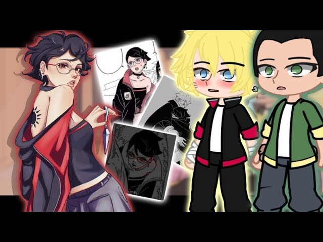 Boruto Academy Friend React To Uchiha Sarada Future || Part 2 || GachaClub || class=