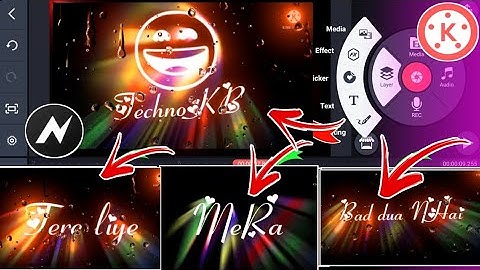 Attitude Boy Glowing+Rain Drop Status video Editing|Colourful Text  lyrics video in kinemaster