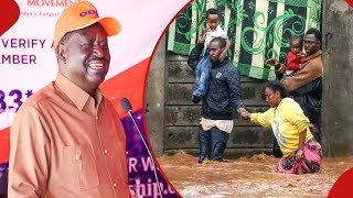 FURIOUS RAILA ODINGA FINALLY SPEACKS OVER ONGOING FLOODS IN NAIROBI!!!