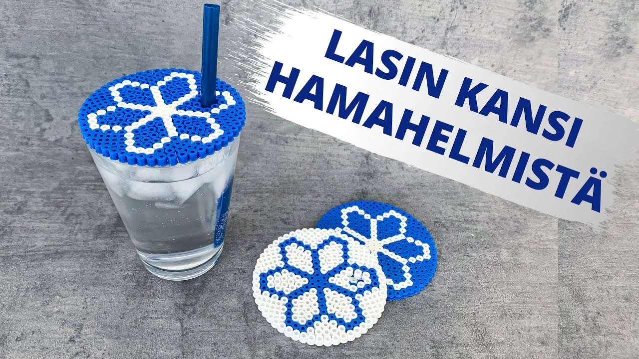 DIY Lasinkansi Hamahelmist Hamahelmi Askartelu Helppo Askartelu DIY Lasinkansi Hamahelmist Hamahelmi Askartelu Helppo Askartelu