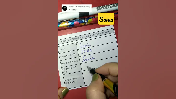 Sonia Signature💯✍️#ytshorts #shortsfeed #signature #howtosign
