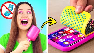 HOW TO SNEAK CANDIES IN PLACES || Viral Hacks To Become Popular By 123 GO Like!