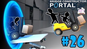 Bridge Constructor Portal - Walkthrough - Part 26 - Change Flight Coordinates! (PC HD) [1080p60FPS]